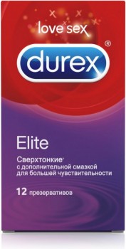 Сверхтонкие презервативы Durex Elite - 12 шт.