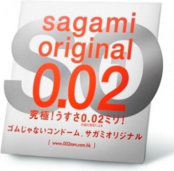 Ультратонкий презерватив Sagami Original 0.02 - 1 шт.