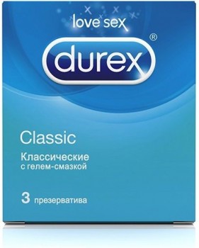 Классические презервативы Durex Classic - 3 шт.