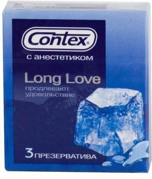 Презервативы с продлевающей смазкой Contex Long Love - 3 шт.