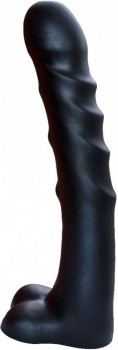 Чёрный фаллоимитатор-гигант PREDATOR - 37 см.