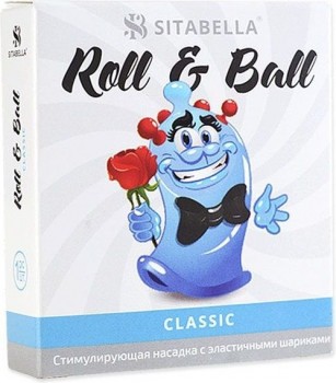 Стимулирующий презерватив-насадка Roll   Ball Classic