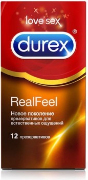Презервативы Durex RealFeel для естественных ощущений - 12 шт.