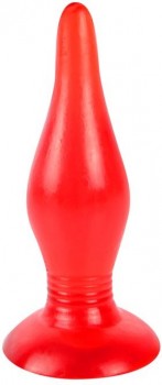 Красная анальная втулка - 15 см.