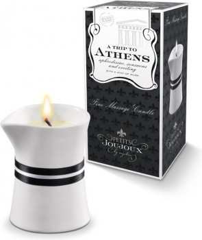 Массажное масло в виде малой свечи Petits Joujoux Athens с ароматом муската и пачули