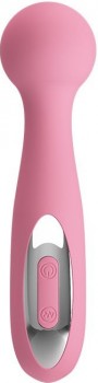 Нежно-розовый жезловый вибростимулятор Corina