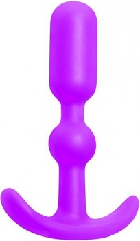 Фиолетовая силиконовая анальная пробка Anal Anchor - 10,2 см.