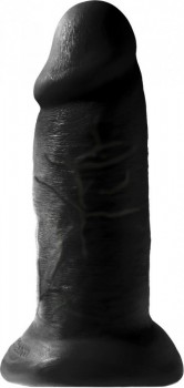 Черный фаллоимитатор-гигант на присоске 10  Chubby - 25 см.