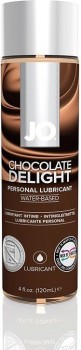 Лубрикант на водной основе с ароматом шоколада JO Flavored Chocolate Delight - 120 мл.