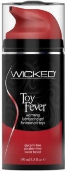 Лубрикант Wicked Toy Fever согревающий для использования с игрушками, 100 мл