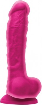Розовый фаллоимитатор с двойным слоем Dual Density 8  - 22,9 см.