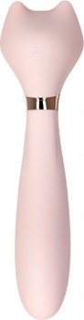 Нежно-розовый вибратор Sinjoys CAT Coco - 21,3 см.