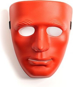 Красная маска из пластика