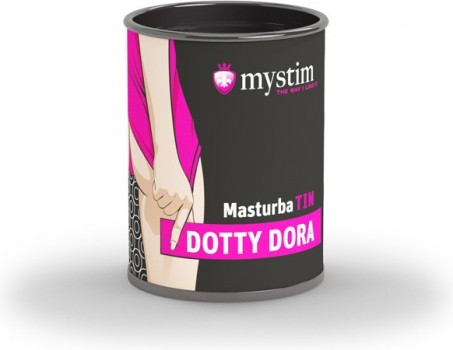 46290 / Компактный универсальный минимастурбатор Mystim MasturbaTIN Dotty Dora - Dots